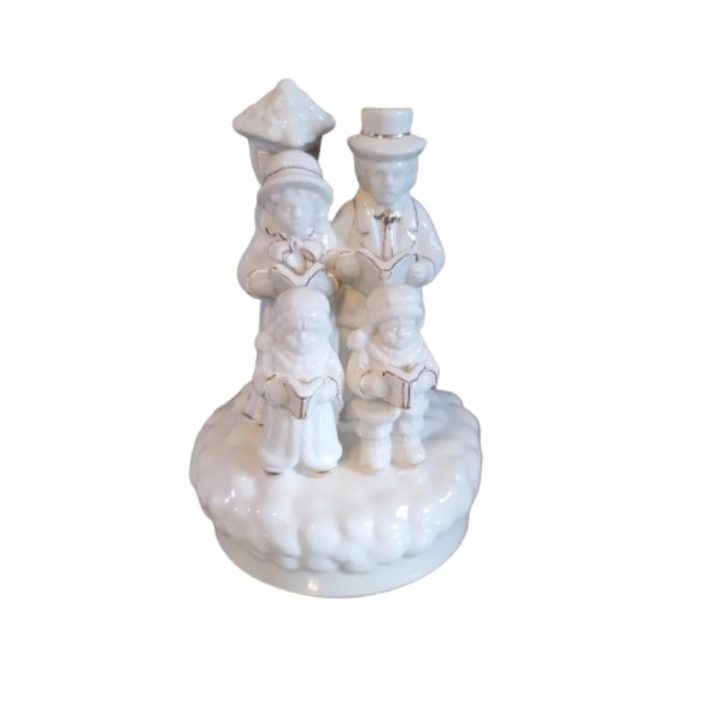Crown Accents Musical Carolers Rotating Figurine 